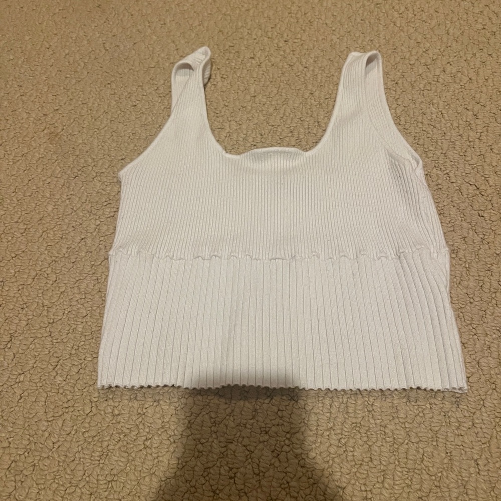 White Kendall and Kylie tank top